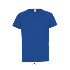 SOL'S Gyerek póló SOL'S SO01166 Sol'S Sporty Kids - Raglan-Sleeved T-Shirt -10A, Royal Blue