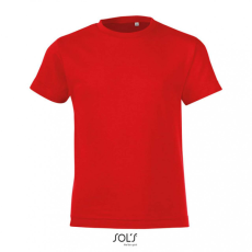SOL'S Gyerek póló SOL'S SO01183 Sol'S Regent Fit Kids - Round neck T-Shirt -2A, Red