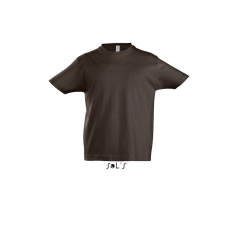 SOL'S Gyerek póló SOL'S SO11770 Sol'S Imperial Kids - Round neck T-Shirt -6A, Chocolate