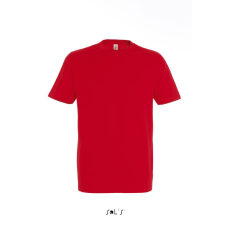 SOL'S IMPERIAL környakas férfi rövid ujjú pamut póló SO11500, Red-5XL