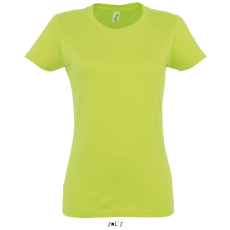 SOL'S IMPERIAL környakú Női rövid ujjú pamut póló SO11502, Apple Green-L