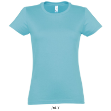 SOL&#039;S IMPERIAL környakú Női rövid ujjú pamut póló SO11502, Atoll Blue-S női póló
