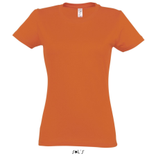 SOL&#039;S IMPERIAL környakú Női rövid ujjú pamut póló SO11502, Orange-M női póló