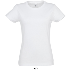 SOL&#039;S IMPERIAL környakú Női rövid ujjú pamut póló SO11502, White-S női póló