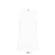 SOL&#039;S JANE ujjatlan Női pamut póló-trikó SO11475, White-S női trikó