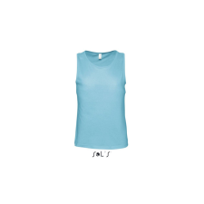 SOL&#039;S JUSTIN ujjatlan férfi pamut póló-trikó SO11465, Atoll Blue-S atléta, trikó