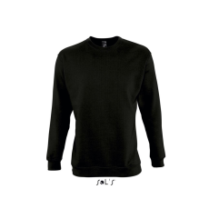 SOL'S kereknyakú férfi pulóver SO13250, Black-L