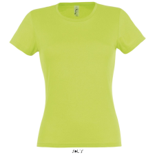 SOL&#039;S MISS Női kereknyakú rövid ujjú pamut póló SO11386, Apple Green-S női póló