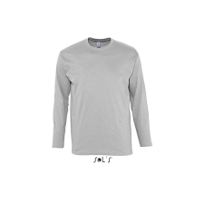 SOL'S MONARCH férfi hosszú ujjú póló SO11420, Grey Melange-2XL férfi póló