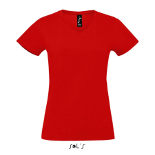 SOL&#039;S MPERIAL Női V-nyakú rövid ujjú póló SO02941, Red-L női póló