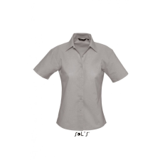 SOL&#039;S Női blúz SOL&#039;S SO16030 Sol&#039;S Elite - Short Sleeve Oxford Women&#039;S Shirt -S, Silver blúz