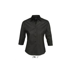 SOL&#039;S Női blúz SOL&#039;S SO17010 Sol&#039;S Effect - 3/4 Sleeve Stretch Women&#039;S Shirt -L, Black blúz