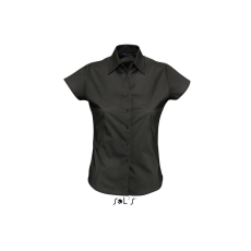 SOL'S Női blúz SOL'S SO17020 Sol'S Excess - Short Sleeve Stretch Women'S Shirt -L, Black
