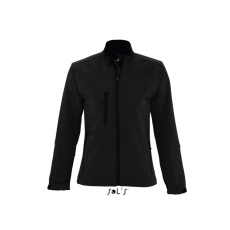 SOL'S Női kabát SOL'S SO46800 Sol'S Roxy - Women'S Softshell Zipped Jacket -2XL, Black