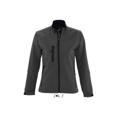 SOL'S Női kabát SOL'S SO46800 Sol'S Roxy - Women'S Softshell Zipped Jacket -2XL, Charcoal Grey