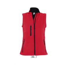 SOL'S Női kabát SOL'S SO46801 Sol'S Rallye Women - Sleeveless Softshell Jacket -L, Pepper Red