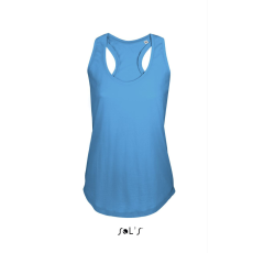 SOL'S Női ujjatlan sporthátú trikó SO00579, Aqua-S