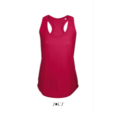 SOL&#039;S Női ujjatlan sporthátú trikó SO00579, Red-XL női trikó