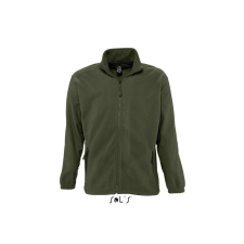 SOL&#039;S NORTH cipzáras férfi polár pulóver SO55000, Army-2XL férfi pulóver, kardigán
