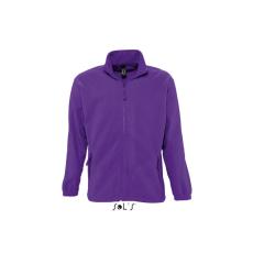SOL'S NORTH cipzáras férfi polár pulóver SO55000, Dark Purple-L