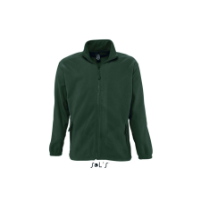 SOL'S NORTH cipzáras férfi polár pulóver SO55000, Fir Green-3XL férfi pulóver, kardigán