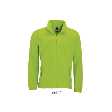 SOL'S NORTH cipzáras férfi polár pulóver SO55000, Lime-5XL férfi pulóver, kardigán