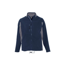 SOL'S NORTH cipzáras férfi polár pulóver SO55500, Navy-XL férfi pulóver, kardigán