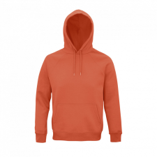 SOL&#039;S organikus unisex kapucnis pulóver SO03568, Burnt Orange-S női pulóver, kardigán