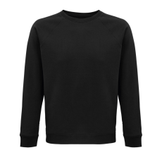 SOL'S organikus unisex környakas pulóver SO03567, Black-L