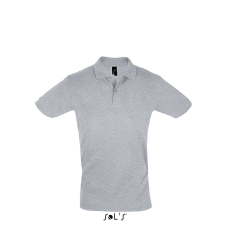 SOL'S PERFECT két gombos férfi rövid ujjú galléros piké póló SO11346, Grey Melange-S