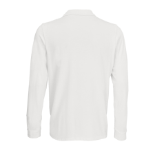 SOL'S PRIME hosszú ujjú férfi galléros póló SO03983, White-L férfi póló