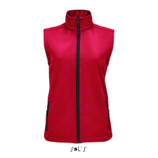 SOL'S RACE Női cipzáras softshell mellény SO02888, Pepper Red-L női mellény