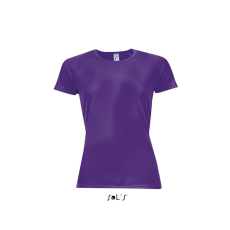 SOL'S raglános Női rövid ujjú sport póló SO01159, Dark Purple-S