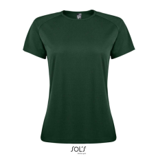 SOL'S raglános Női rövid ujjú sport póló SO01159, Forest Green-XS
