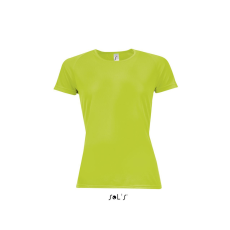 SOL'S raglános Női rövid ujjú sport póló SO01159, Neon Green-XL