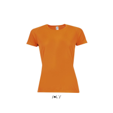 SOL'S raglános Női rövid ujjú sport póló SO01159, Neon Orange-2XL