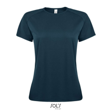 SOL&#039;S raglános Női rövid ujjú sport póló SO01159, Petroleum Blue-S női póló