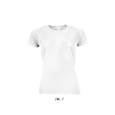 SOL'S raglános Női rövid ujjú sport póló SO01159, White-XL