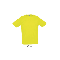 SOL'S raglános, rövid ujjú férfi sport póló SO11939, Neon Yellow-S