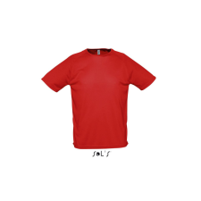 SOL&#039;S raglános, rövid ujjú férfi sport póló SO11939, Red-XL férfi póló