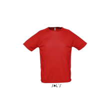 SOL&#039;S raglános, rövid ujjú férfi sport póló SO11939, Red-XS férfi póló
