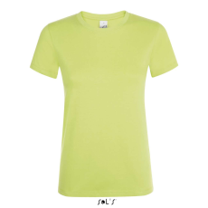 SOL'S REGENT Női kereknyakú rövid ujjú pamut póló SO01825, Apple Green-S