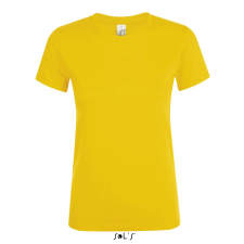 SOL'S REGENT Női kereknyakú rövid ujjú pamut póló SO01825, Gold-2XL női póló