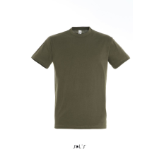 SOL&#039;S REGENT unisex kereknyakú rövid ujjú pamut póló SO11380, Army-XL férfi póló