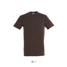 SOL&#039;S REGENT unisex kereknyakú rövid ujjú pamut póló SO11380, Chocolate-2XL férfi póló