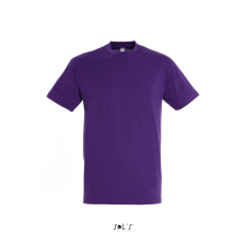 SOL&#039;S REGENT unisex kereknyakú rövid ujjú pamut póló SO11380, Dark Purple-2XL férfi póló