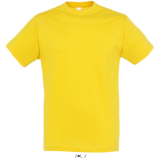 SOL'S REGENT unisex kereknyakú rövid ujjú pamut póló SO11380, Gold-XS férfi póló