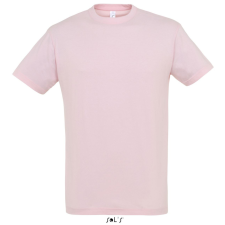SOL&#039;S REGENT unisex kereknyakú rövid ujjú pamut póló SO11380, Medium Pink-S férfi póló