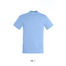 SOL&#039;S REGENT unisex kereknyakú rövid ujjú pamut póló SO11380, Sky Blue-XL férfi póló