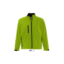 SOL&#039;S RELAX vastag 3 rétegű férfi softshell dzseki SO46600, Green Absinthe-2XL férfi kabát, dzseki